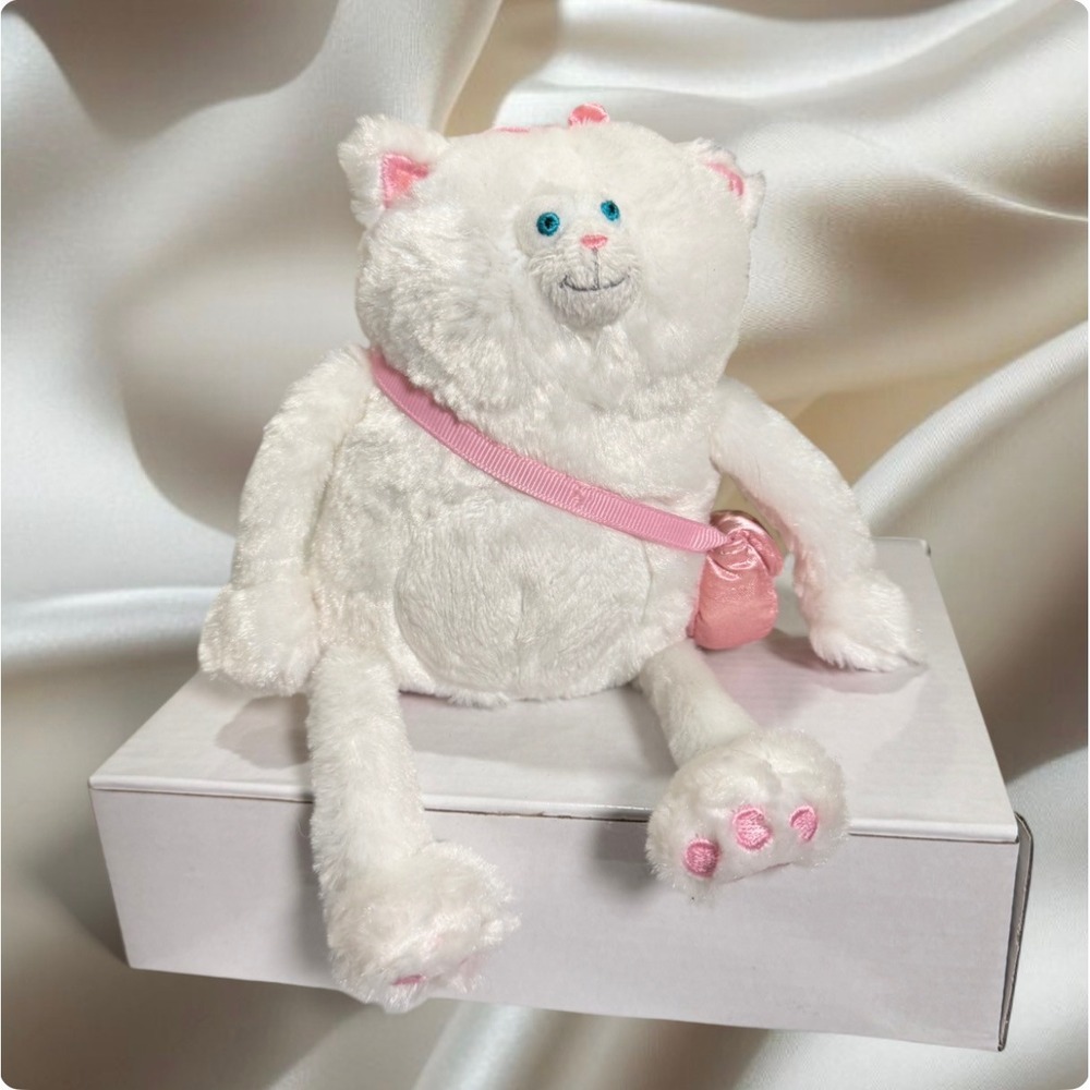 Rob Scottons Plush Splat The Cat White Pink Purse Whimsical Kawaii Quirky